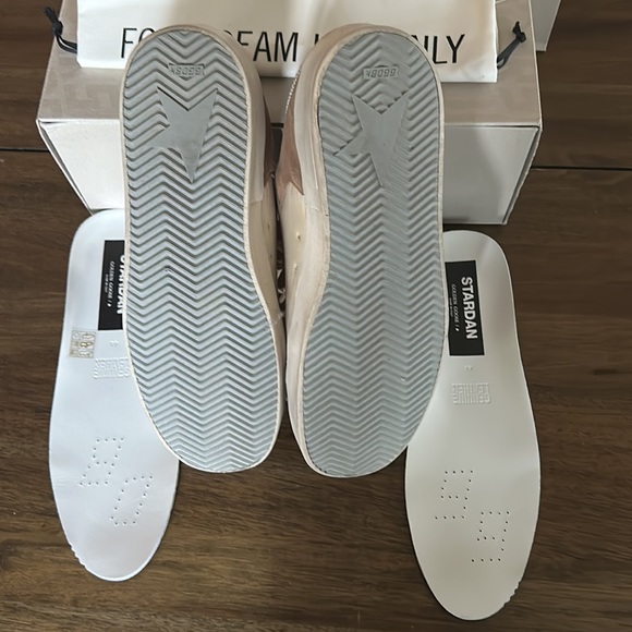 EUC Golden Goose Stardan in beige nylon and mesh with tobacco suede inserts 44 - Picture 3 of 8